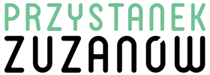 Przystanek Zuzanów logo. Spotkania z alpakami, jazda na kucykach, warsztaty plastyczne, sesje fotograficzne.
